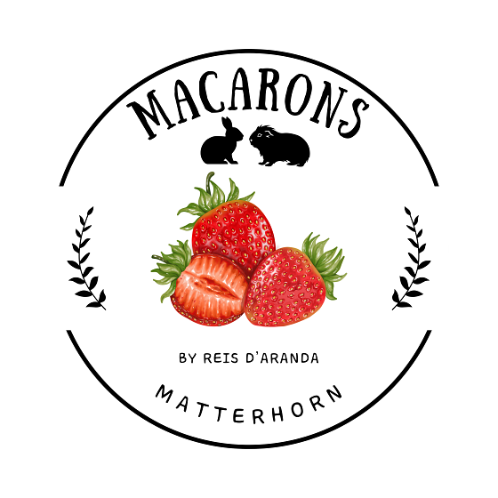 MACARONS DE FRESA PARA CONEJOS