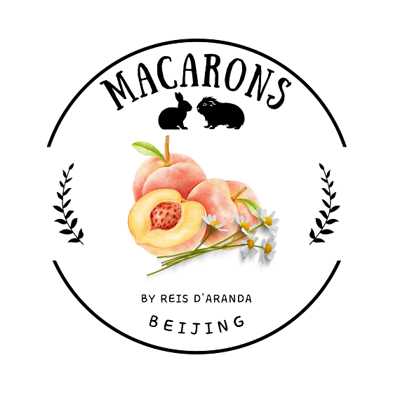 MACARONS DE MELOCOTÓN PARA CONEJOS Y COBAYAS