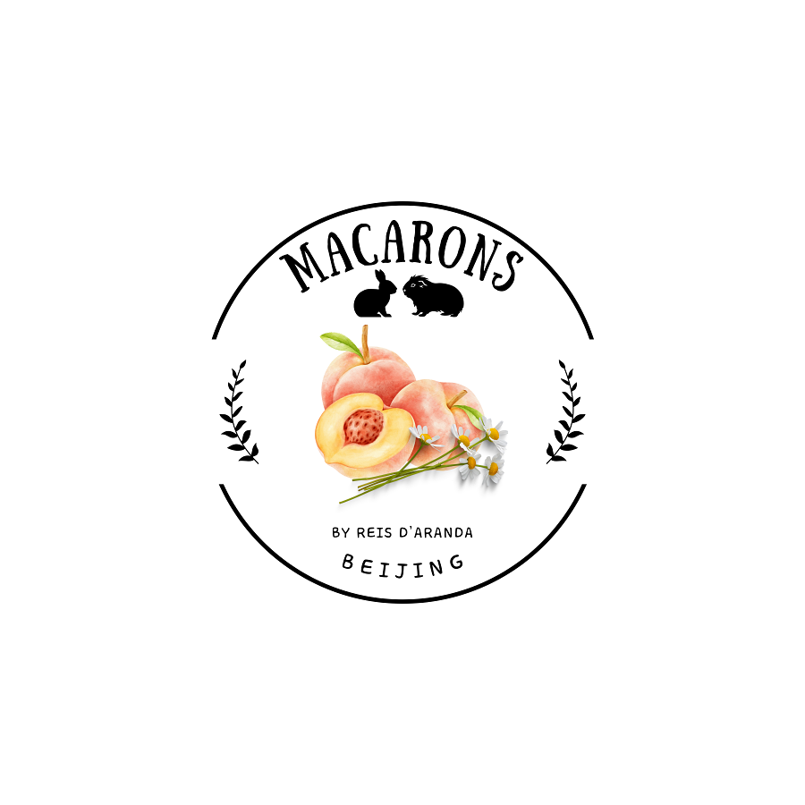 MACARONS DE MELOCOTÓN PARA CONEJOS Y COBAYAS